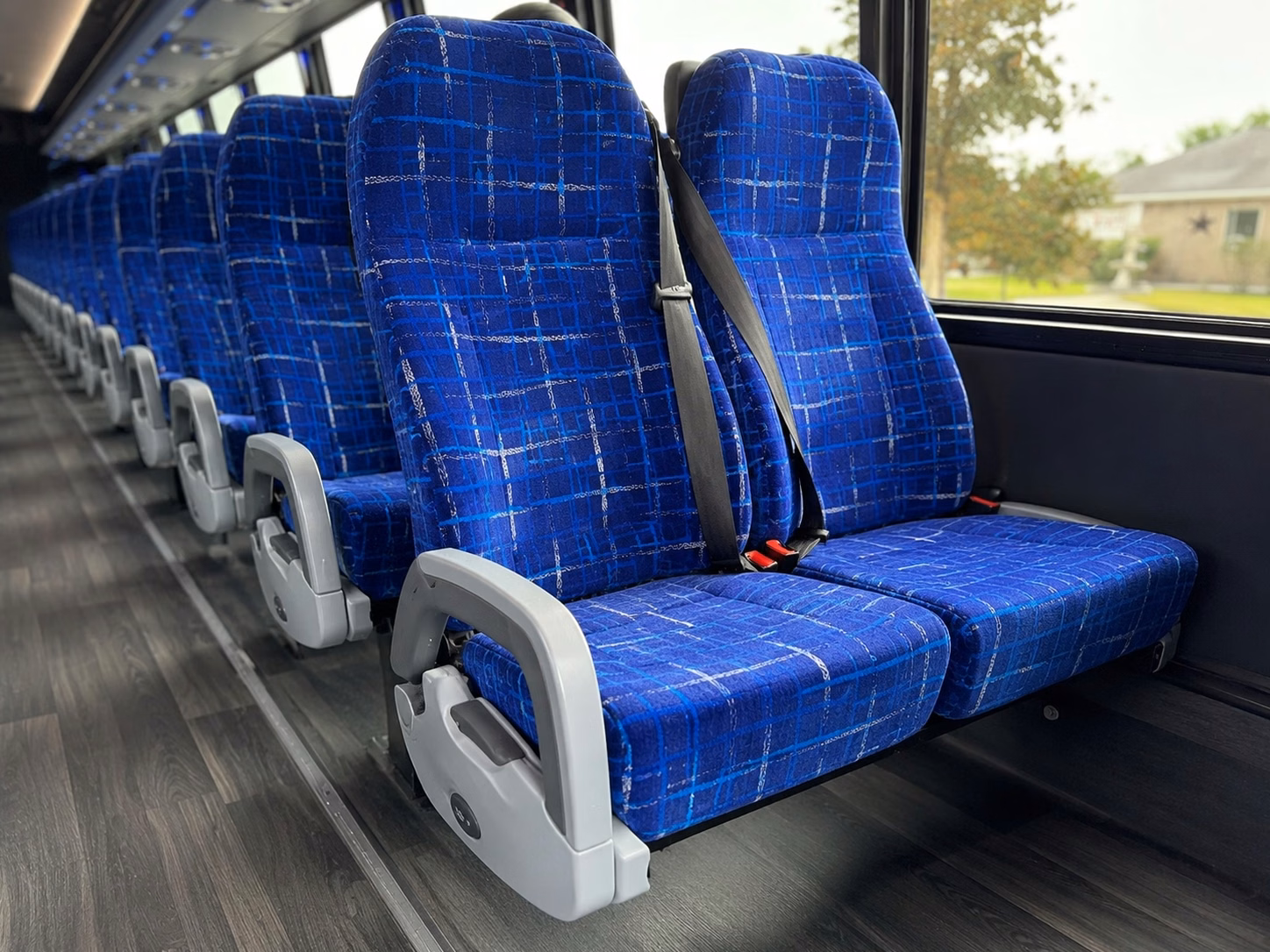 pasadena charter bus interior