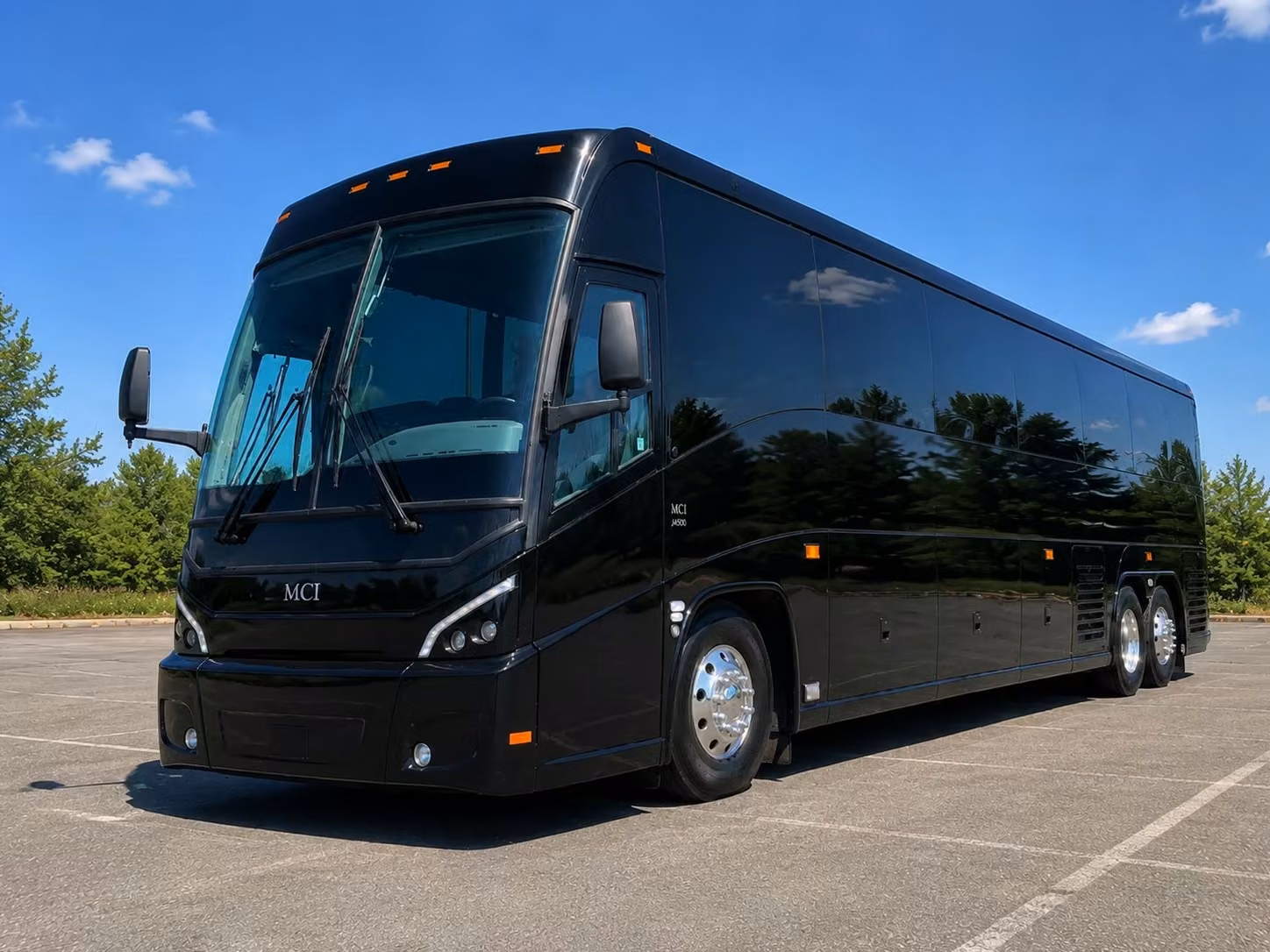 pasadena charter bus rental exterior
