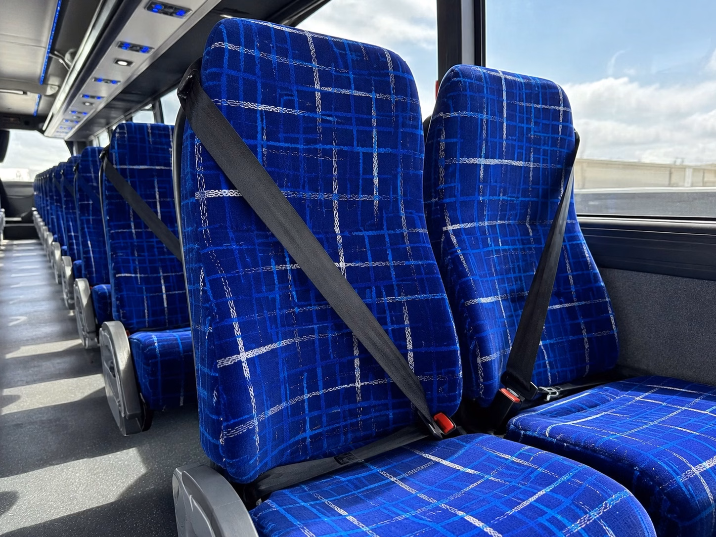 pasadena charter bus rental inside